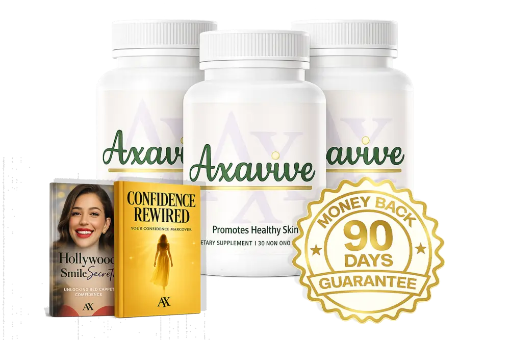 Axavive skin renewal supplement designed to support youthful-looking skin, firmness, and healthy aging